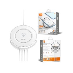 LDNIO DESKTOP WIRELESS CHARGING STATION AW003 WITH 4-PORT PD/QC3.0 32W WHITE LDNIO DESKTOP WIRELESS CHARGING STATION AW003 WITH 4-PORT PD/QC3.0 32W WHITE